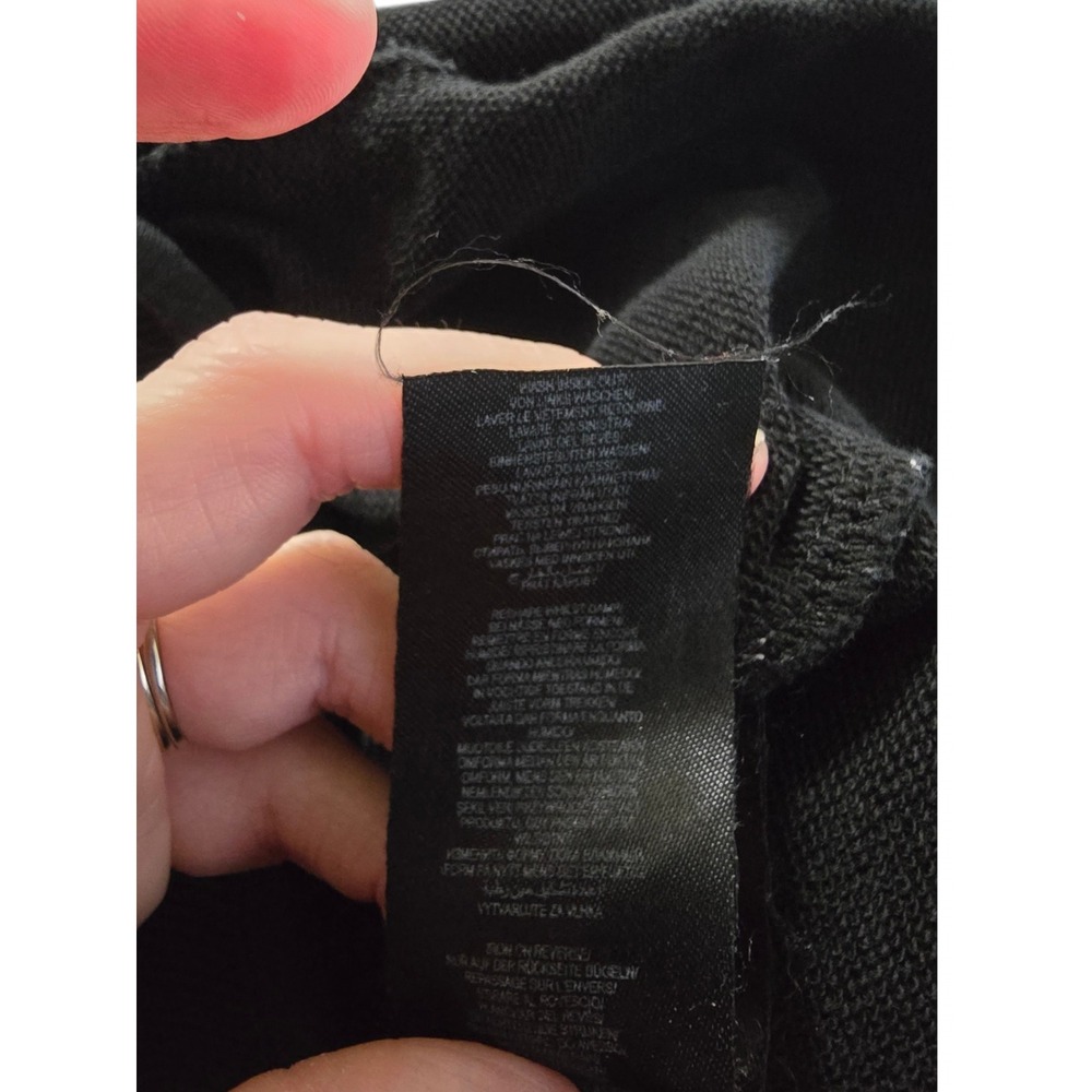 Long Tall Sally Tall Black Cuffed Drawstring Joggers Sz 10 - Picture 8 of 12